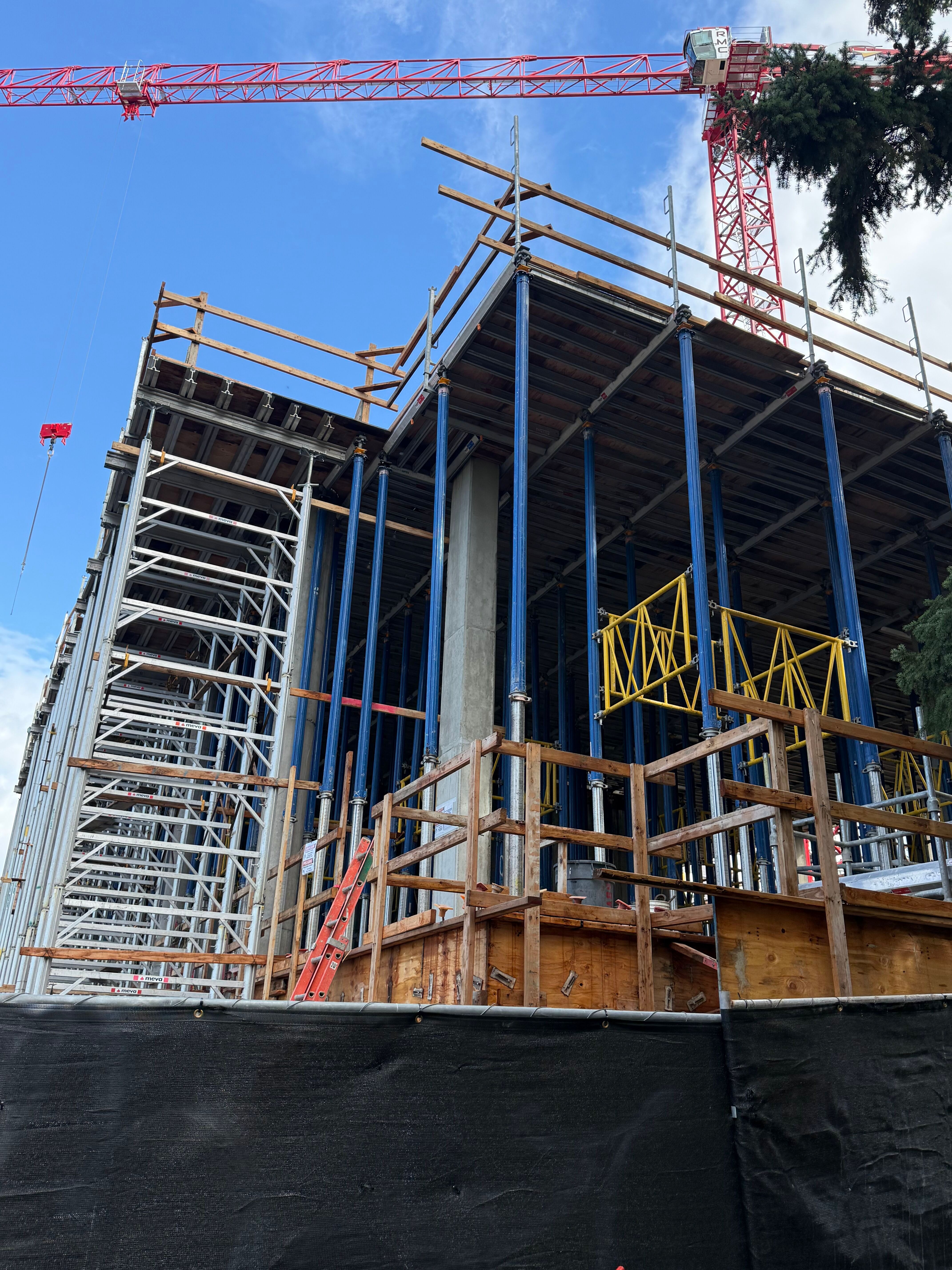 Post-tensioned deck finishing work